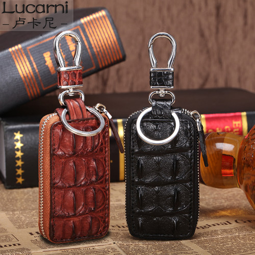 lucarni卢卡尼鳄鱼皮男士钥匙包