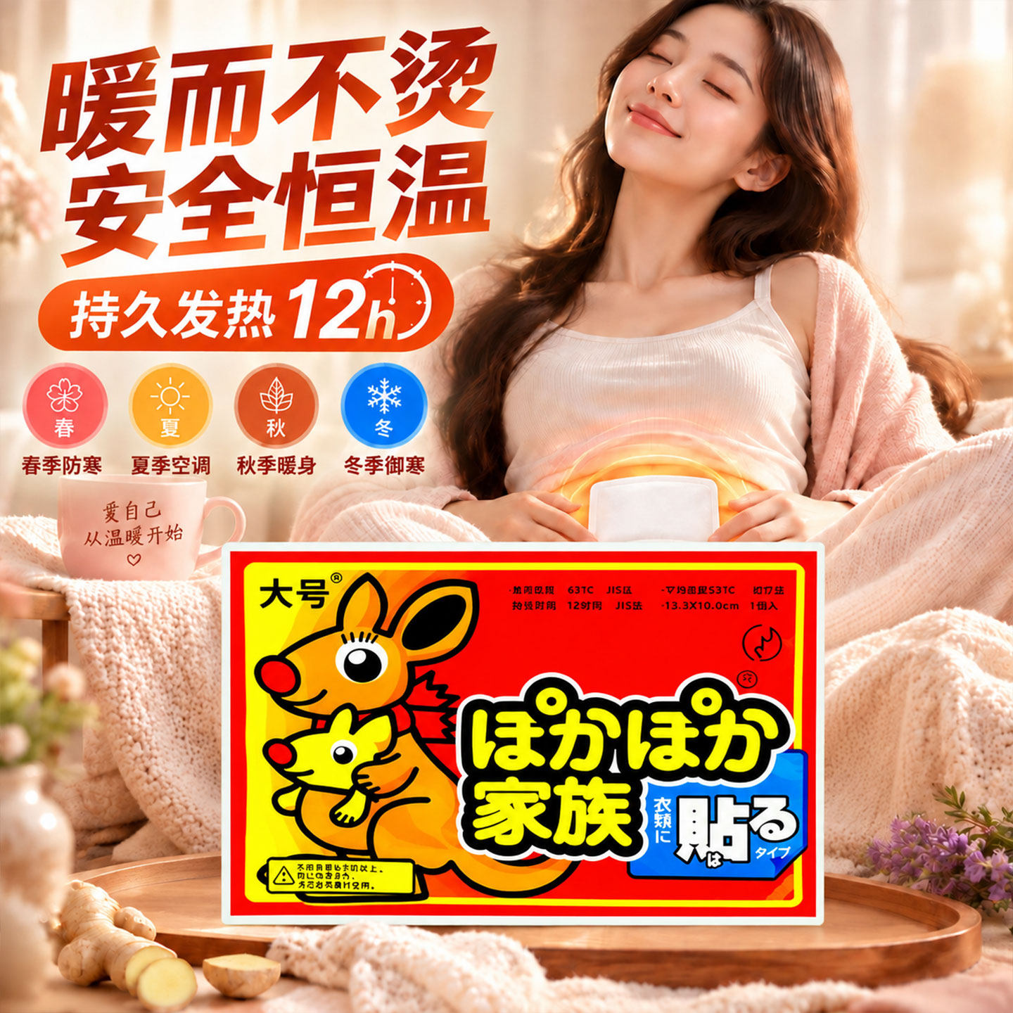 暖宫贴痛经女生用宫寒经期热敷