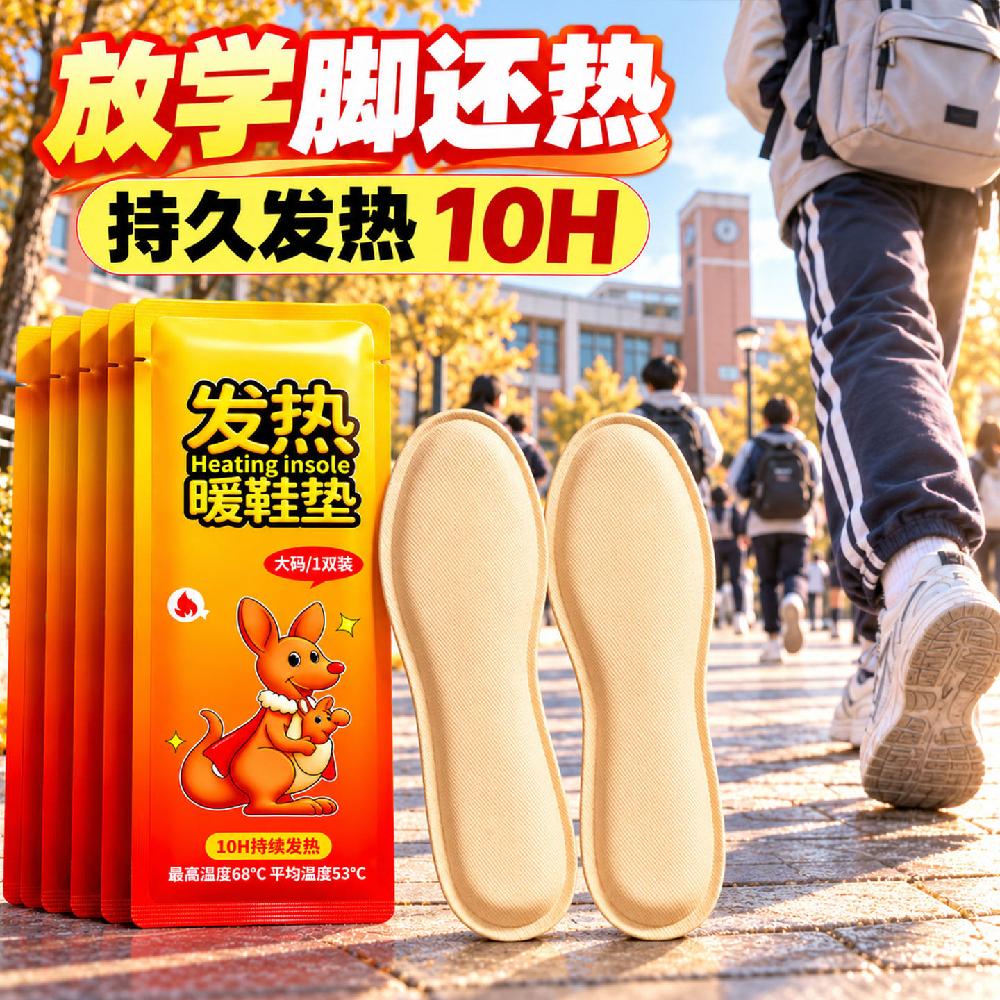 2026新款冬季暖脚暖贴暖足暖宝宝发热鞋垫自发热保暖加热女款男士