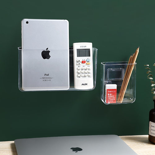 挂壁式免打孔空调电视收纳盒