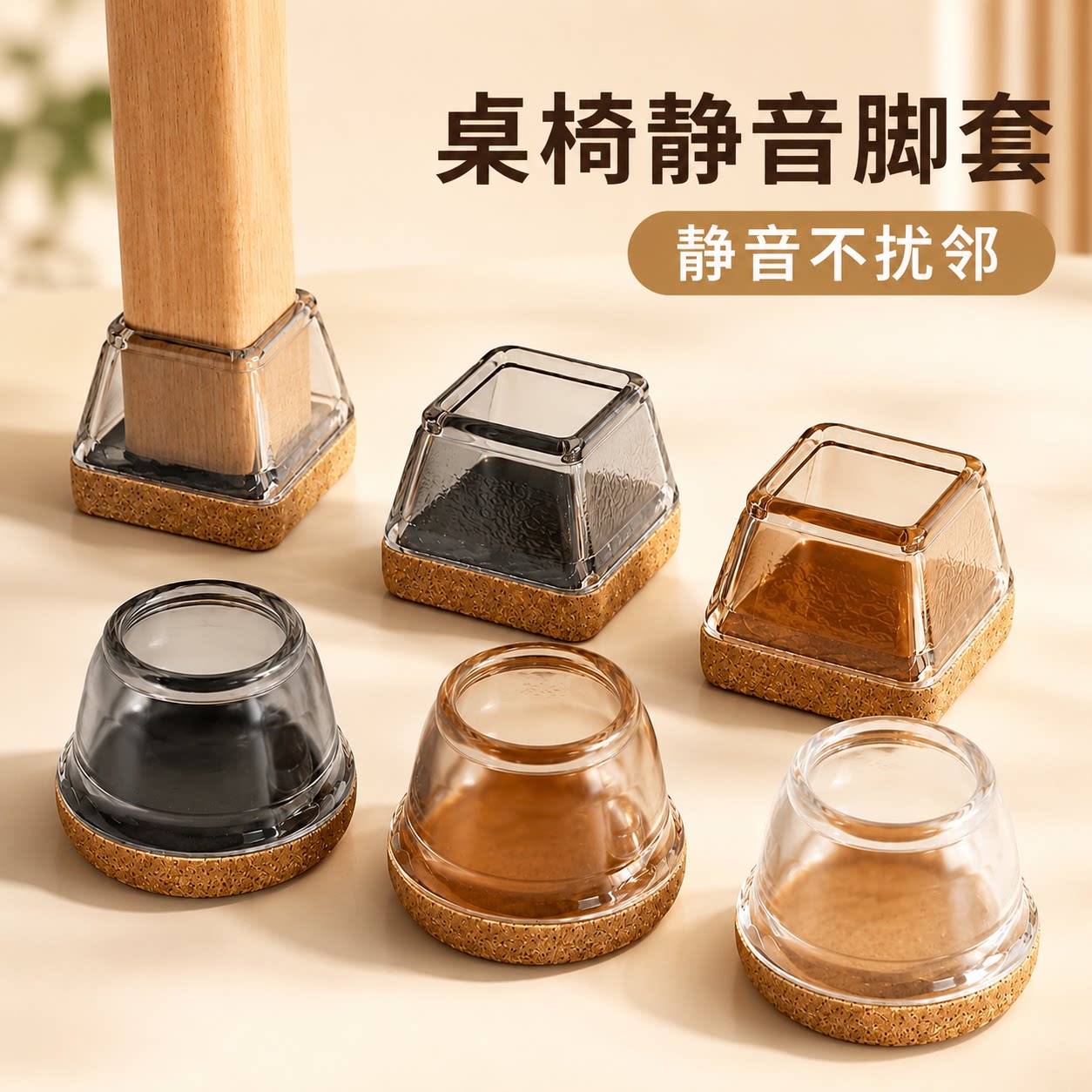 桌椅静音脚垫硅胶加厚耐磨保护套