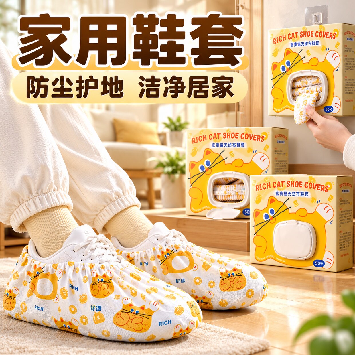 鞋套家用室内一次性加厚耐磨防滑