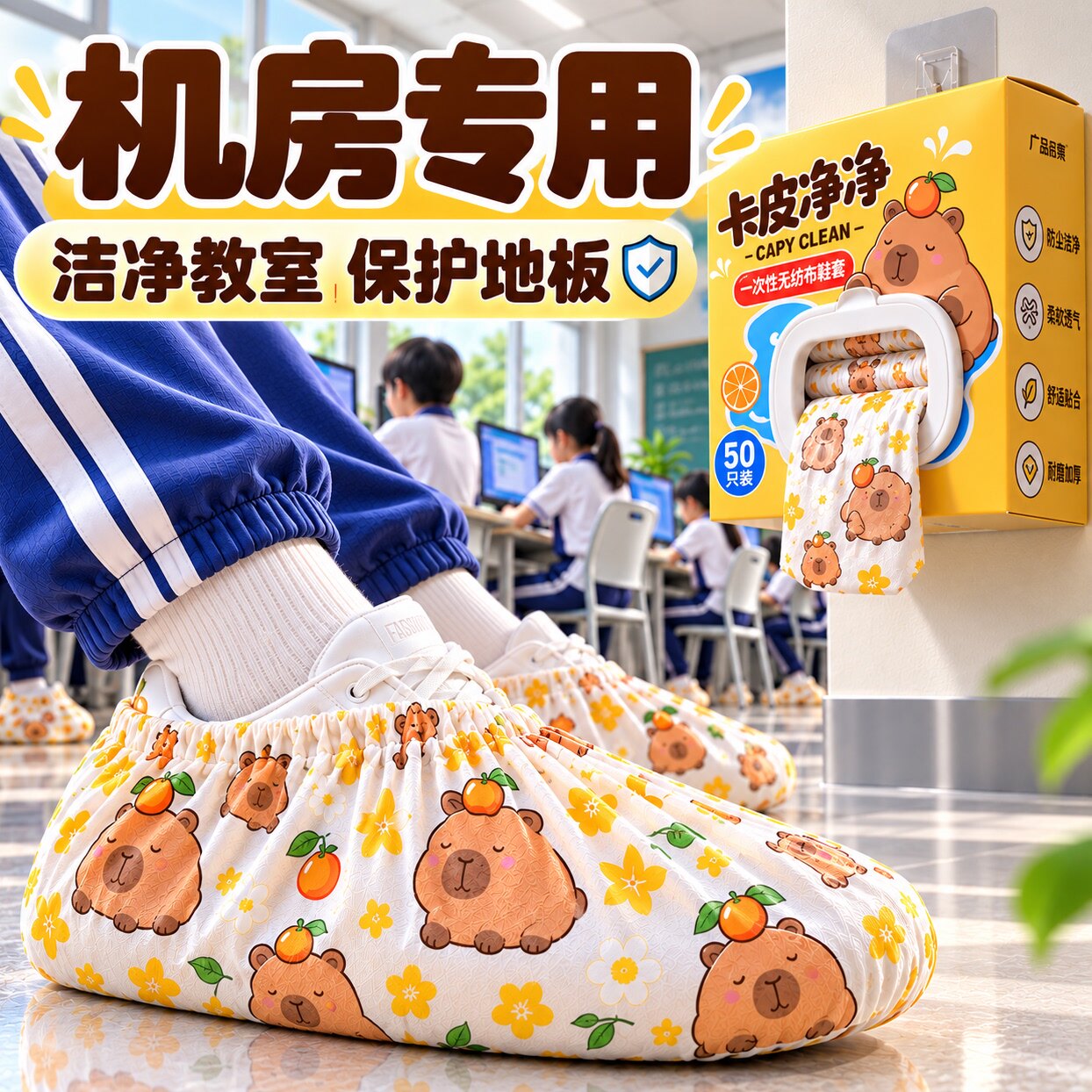 鞋套机房专用学生一次性室内家用