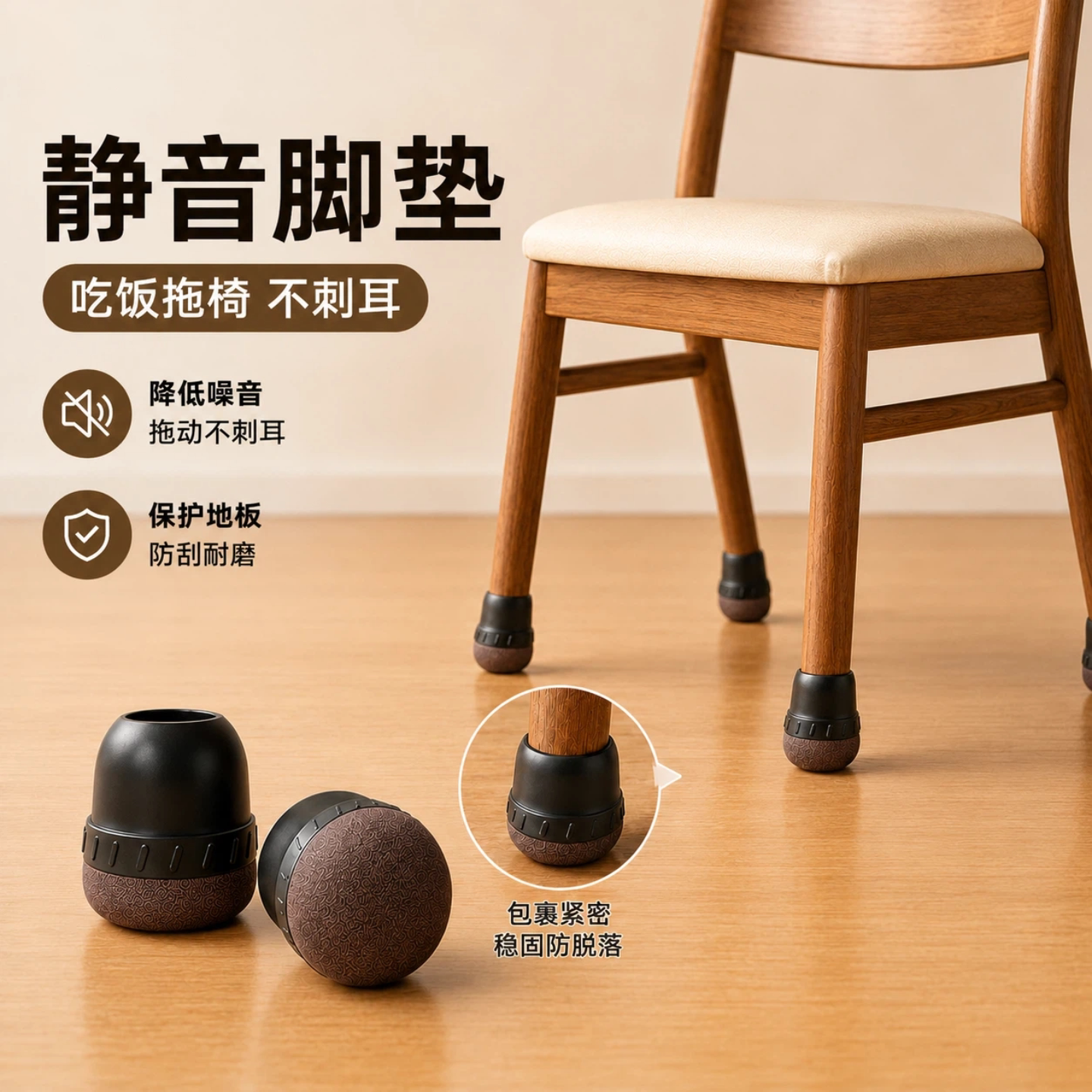 桌椅垫橡胶垫高桌脚垫静音加高耐磨脚垫防滑加厚椅子脚套保护套图片