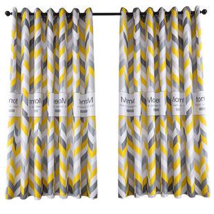 简约遮光窗帘布料成品半窗遮挡帘短帘小窗帘遮光布飘窗帘卧室客厅