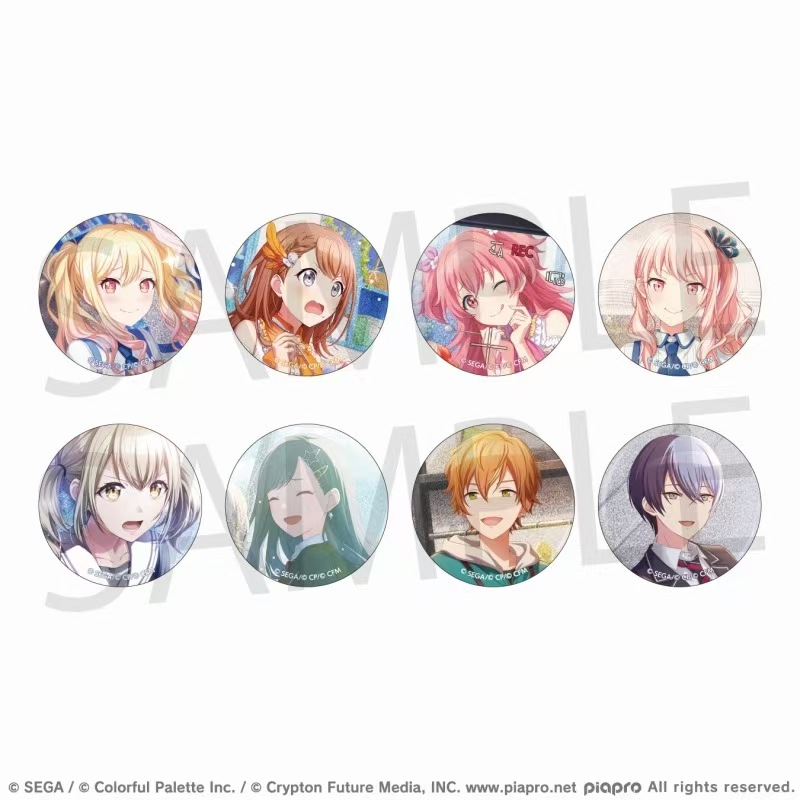 正版日谷初音未来Project Sekai PJSK世界计划细闪徽章 vol.