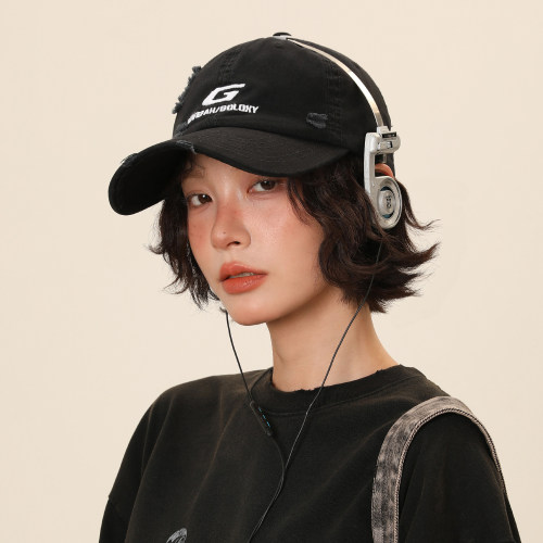 IIING帽控美式复古刺绣鸭舌帽