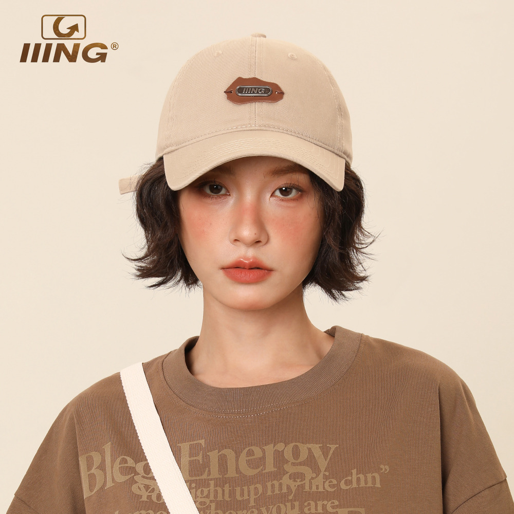 美式复古软顶鸭舌帽子女夏款大头围加大宽檐百搭显脸小棒球帽男潮