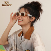 IIING帽控 防紫外线旅游太阳眼镜 复古高级感百搭墨镜女2025新款