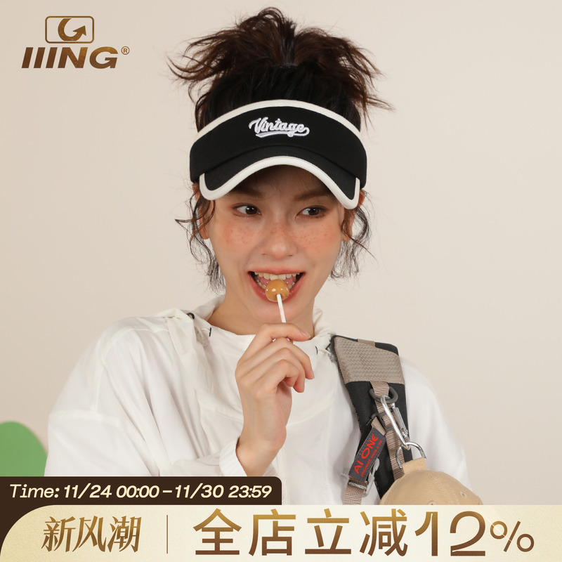 IIING帽控美式复古空顶帽