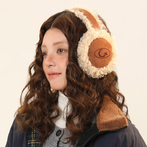原创设计款卷毛绒保暖耳罩