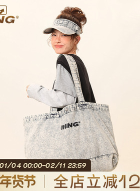 IIING帽控 包包女2025新款夏单肩包小众设计牛仔包大容量通勤挎包