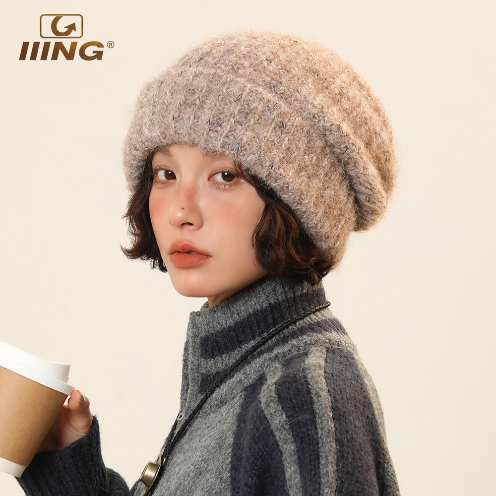 IIING帽控大版型针织堆堆帽