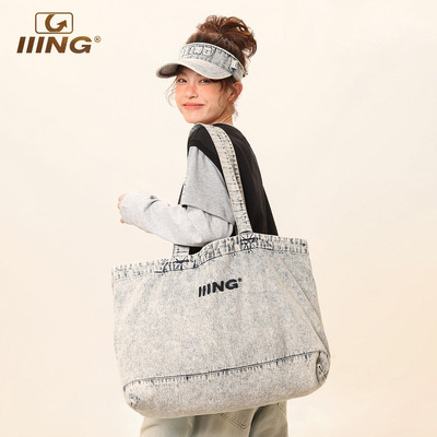 IIING原创设计单肩牛仔包女