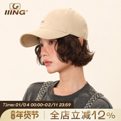 IIING帽控 棒球帽男2025新款 百搭软顶鸭舌帽女显脸小夏天遮阳帽子