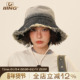 新款 IIING帽控 渐变水洗毛边大檐渔夫帽女夏季 遮阳防晒帽子水桶帽