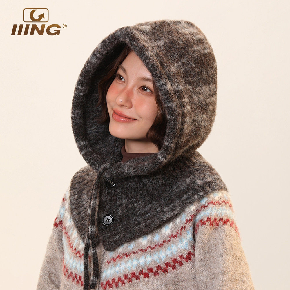 IIING帽控 秋冬保暖大头围针织护耳帽子女高品质时髦巴拉克拉法帽,服饰配件/皮带/帽子/围巾,帽子,淘宝优惠券,粉丝福利购,淘宝优惠卷