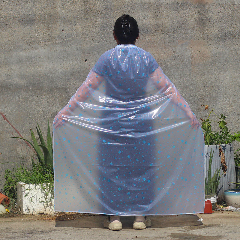 上山全身防雨加厚男女雨披披肩劳保户外干活采茶防水透明披肩