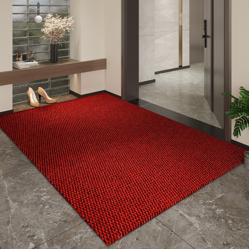 入户门地垫出入平安玄关进门口防滑专用丝圈家用脚踏垫定制红地毯