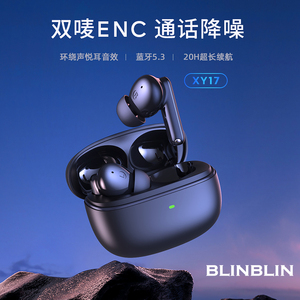 BLINBLIN蓝牙耳机XY-17 双MIC通话降噪运动低延迟高清音质
