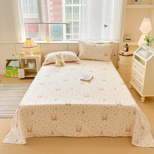 100%纯棉床单A类母婴级斜纹全棉