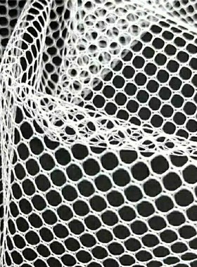 六角网眼布尼龙弹力洗衣袋网抄网箱包手袋服装隔离网布经编渔网布