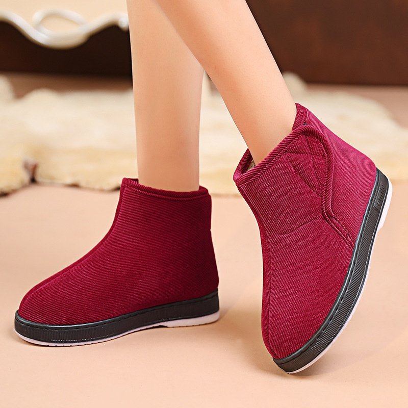 灯草绒家居棉拖鞋包跟防滑底室内老人棉鞋男爷爷妈妈老年人保暖鞋,女鞋,棉鞋,淘宝优惠券,粉丝福利购,淘宝优惠卷