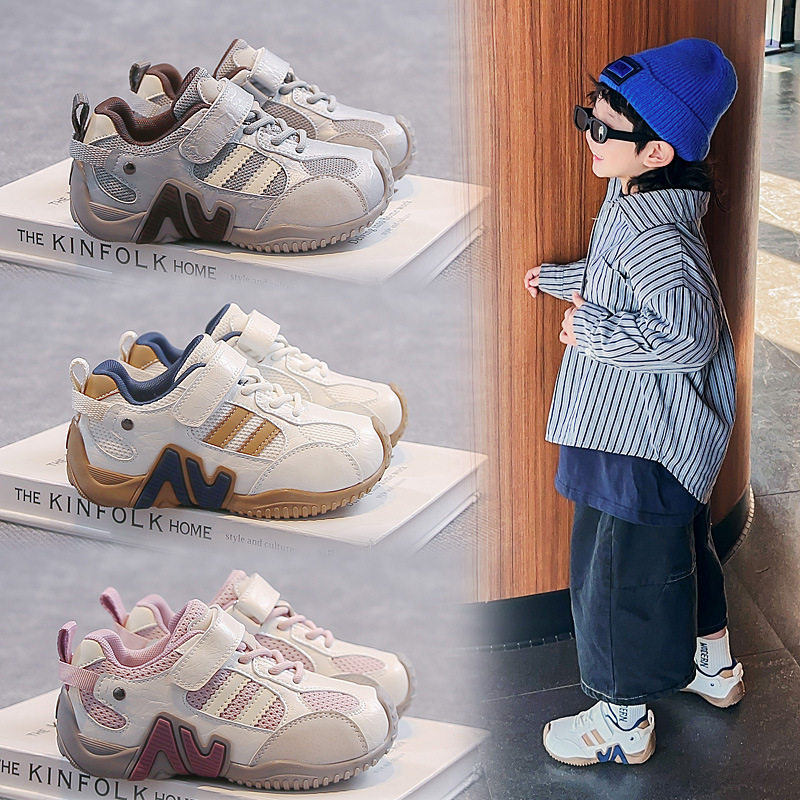 运动鞋儿童户外爬山徒步鞋春季男女童透气防滑软底休闲鞋子2026款