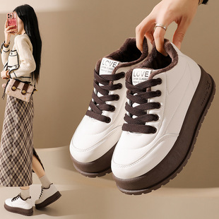 2025加绒小白鞋女冬季新款韩版女学生休闲运动百搭板鞋街拍