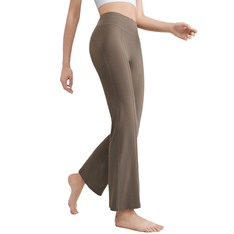 新款微喇裤普拉提高腰提臀无尴尬线瑜伽裤女外穿运动健身裤秋爆款