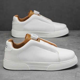 2026年跨境男鞋外贸新款休闲鞋男士复古德训板鞋软底一脚蹬懒人鞋