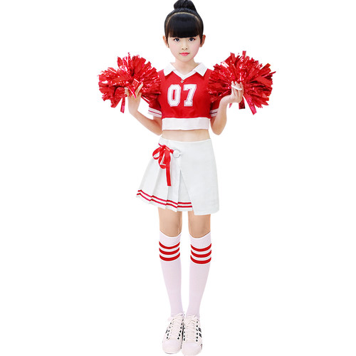 新款韩版啦啦队服装女成人学生足C球宝贝演出服啦啦操舞蹈青春表