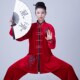 S女加厚太极拳练功 南韩绒武术表演服装 新款 太极服秋冬新款