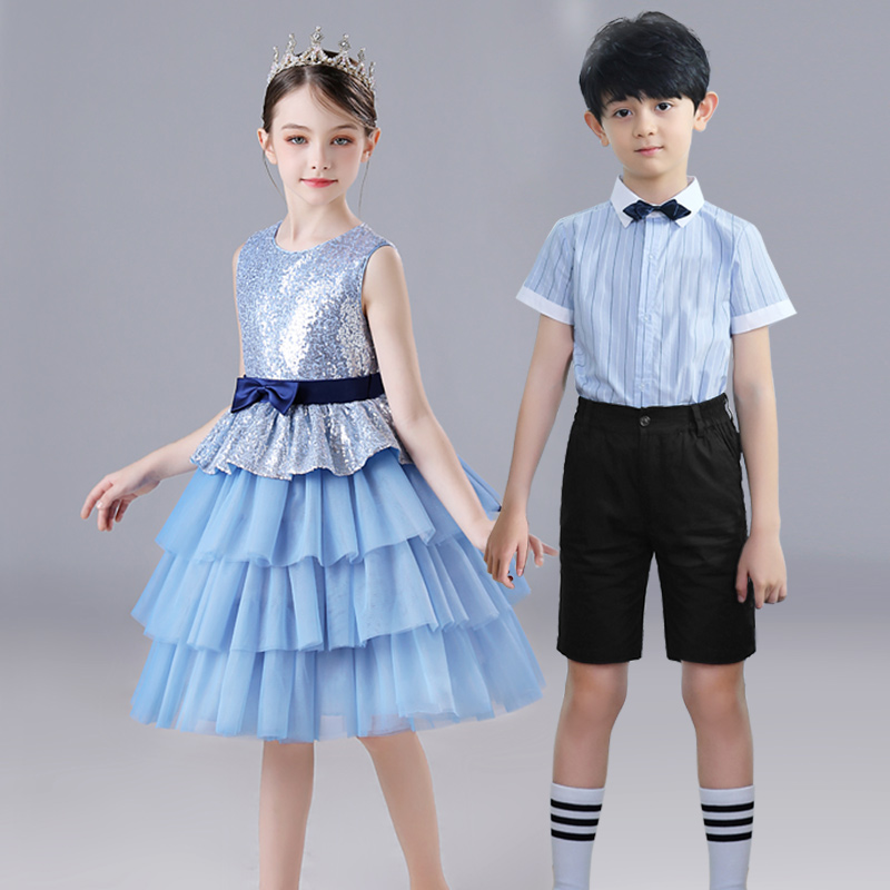 新选国庆儿童节大合唱团演出x服中小学生男女童乐器舞蹈诗歌朗诵