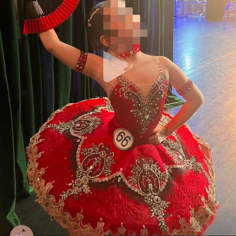 新选成人艾斯米拉达帕基塔睡美人巴赫塔芭蕾舞M裙演出服tutu裙儿