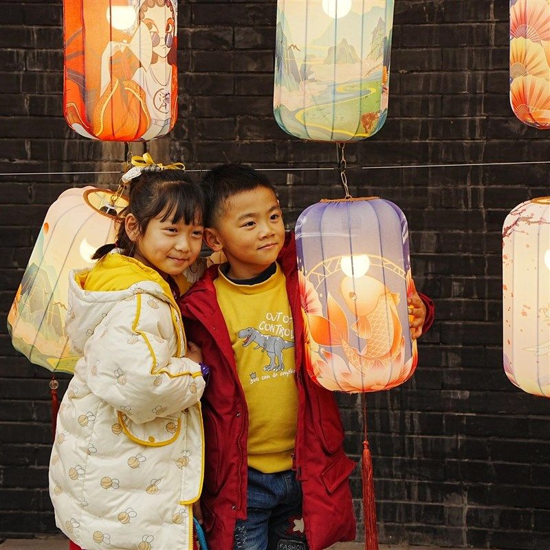 新年新年中式国潮连串防水冬瓜弹力布艺火锅店景区饭X店网红墙装,节庆用品/礼品,灯笼,淘宝优惠券,粉丝福利购,淘宝优惠卷