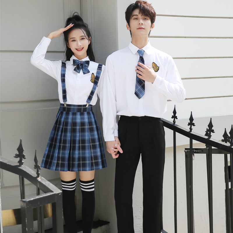 精选JK制服男英式学院风六年级初中中学生大合唱团诗歌Z朗诵演出