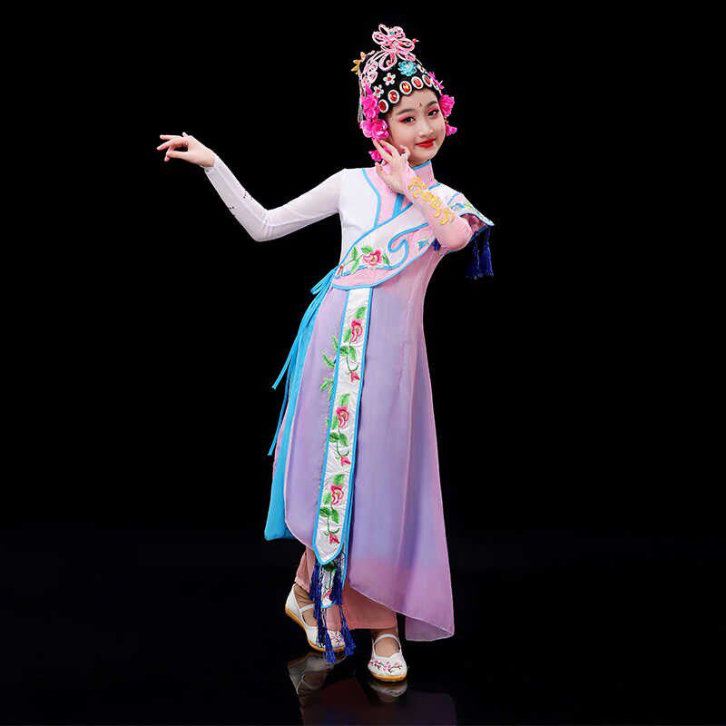 新款儿童俏花旦舞l蹈演出服京剧戏服女桃李杯忆小花旦昆曲梨花颂
