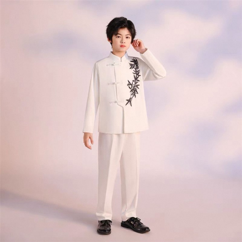 新选女童演出服装古筝二胡中国风民乐演奏合唱表演U儿童礼服中大