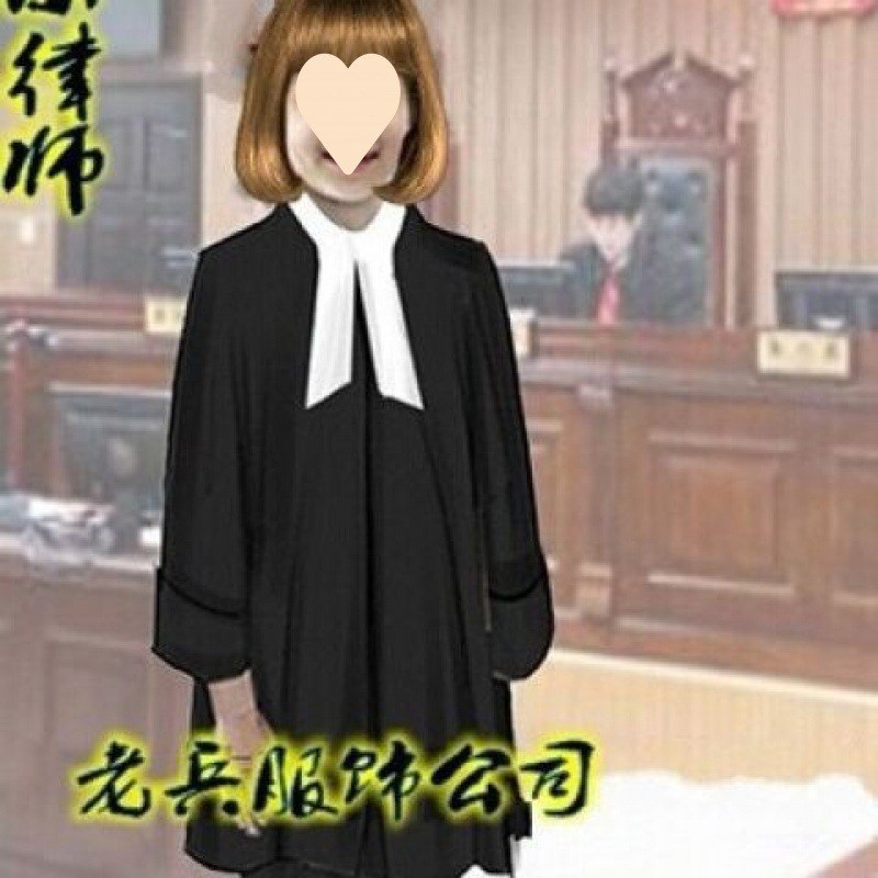 新品普法模拟服装 法官服律师袍A陪审员等中小学生法庭表演服检察