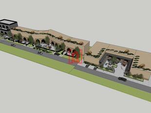 陕北黄土高原窑洞2层建筑景观Sketchup草图大师su模型单体素材