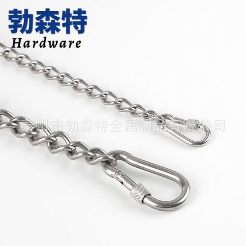 吊椅悬挂延长链条户外秋千链瑜伽沙袋承重304不锈钢吊床焊口链条