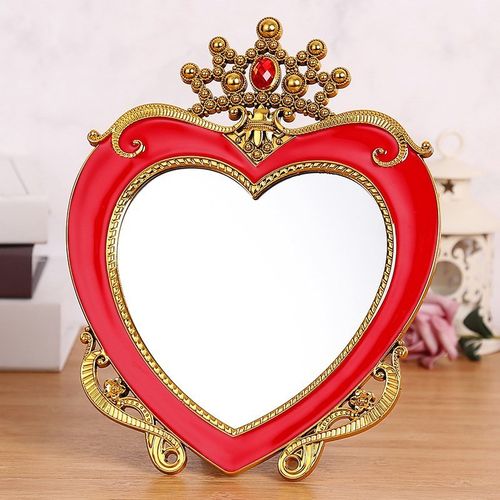 结婚陪嫁镜子一对梳子套装红色欧式新娘女方嫁妆婚礼用品大全