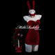 Cy奶兔「浪漫雪夜」圣诞兔女郎抹胸cosplay服红色战袍qqny内衣