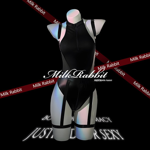 Cy奶兔「特工任务」高级感紧身连体衣免脱诱惑cos性感制服qqny