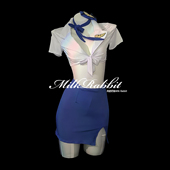 Cy奶兔「王牌飞行员」禁欲系cos空姐制服qqny性感纯欲套装