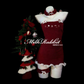 Cy奶兔「冬日甜心」圣诞节穿搭女仆cos情调趣味制服战袍qqny内衣