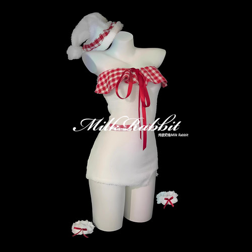 Cy奶兔「雪域精灵」圣诞女仆cosplay装制服穿搭诱惑战袍qqny