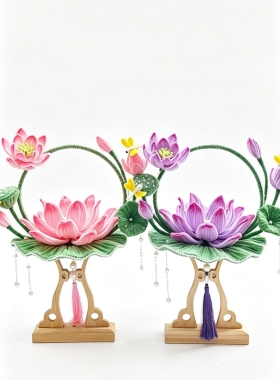 2026中秋节蜻蜓灯扭扭棒手提灯笼儿童手工diy材料包古风拍照花灯
