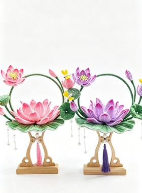 2026中秋节蜻蜓灯扭扭棒手提灯笼儿童手工diy材料包古风拍照花灯